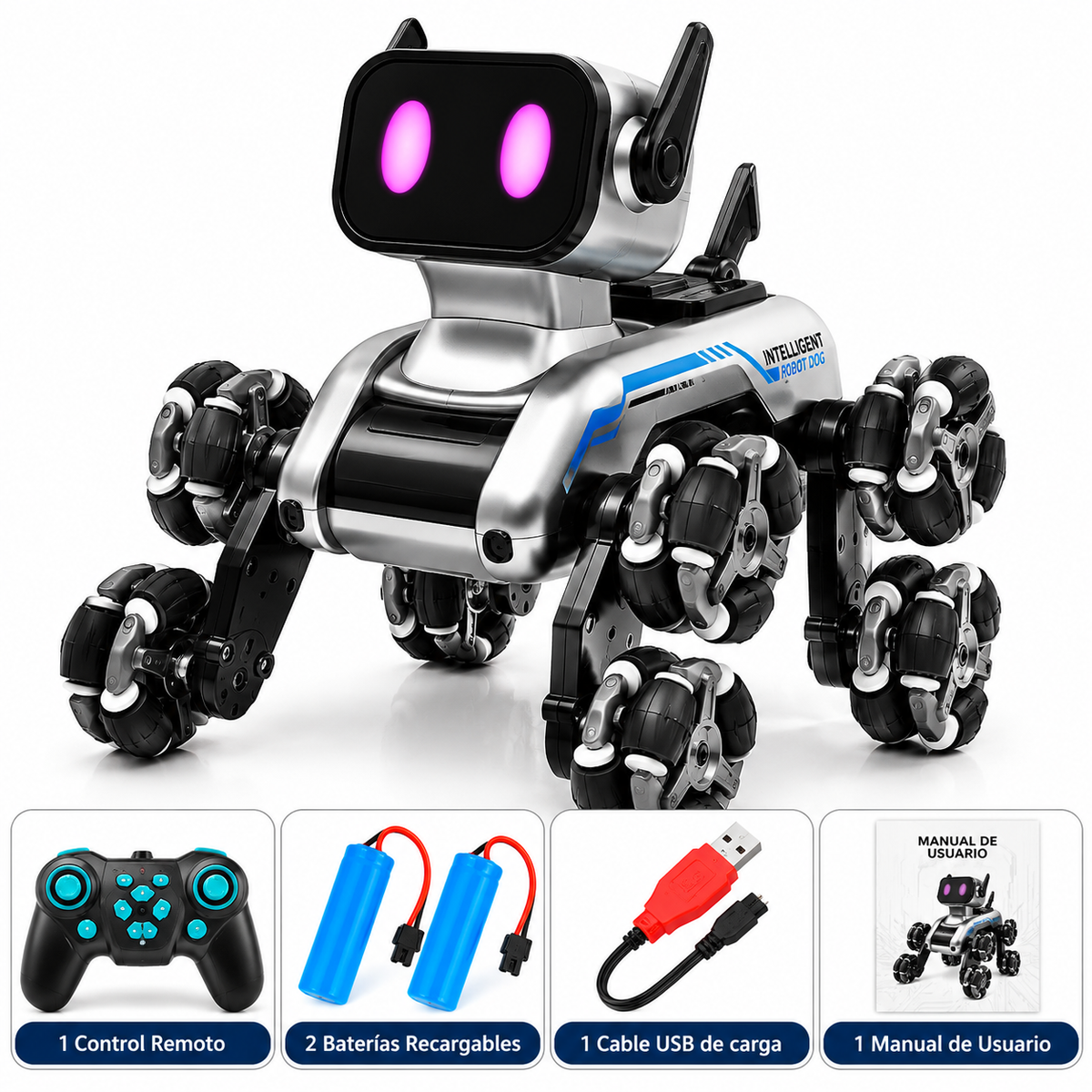 Perro Robot Interactivo Luces y sonido. ENVÍO GRATIS