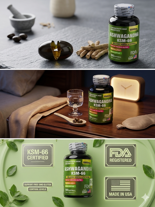Ashwagandha KSM66 x100 softgels. ENVIO GRATIS
