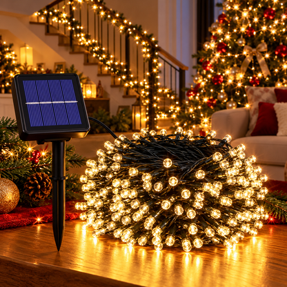 Luz Solar Navidena Guirnalda 20m.    ENVÍO GRATIS