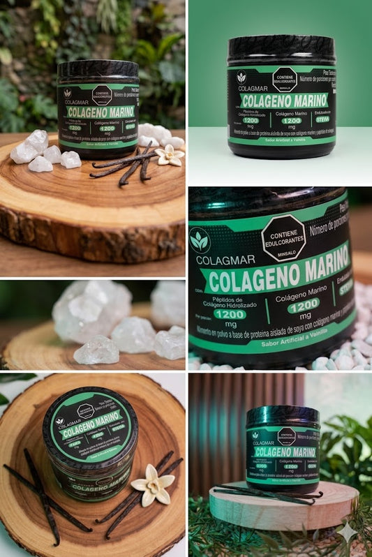 Colágeno Marino Hidrolizado 1200 mg | Piel, Cabello, Uñas y Articulaciones + Antiedad Natural. ENVÍO GRATIS