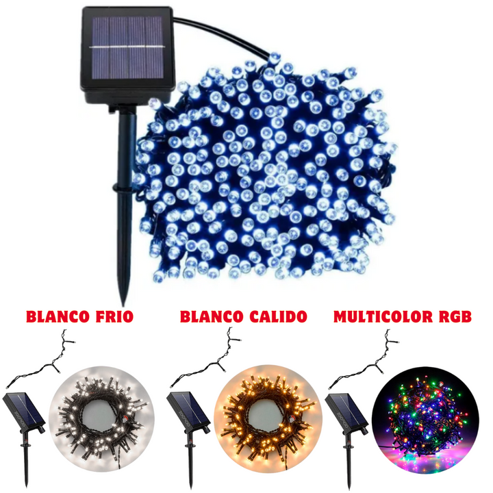 Luz Solar Navidena Guirnalda 20m.    ENVÍO GRATIS