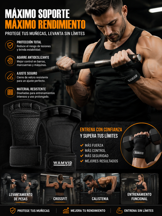 Guantes Fitness Antideslizantes WAMVID. ENVÍO GRATIS