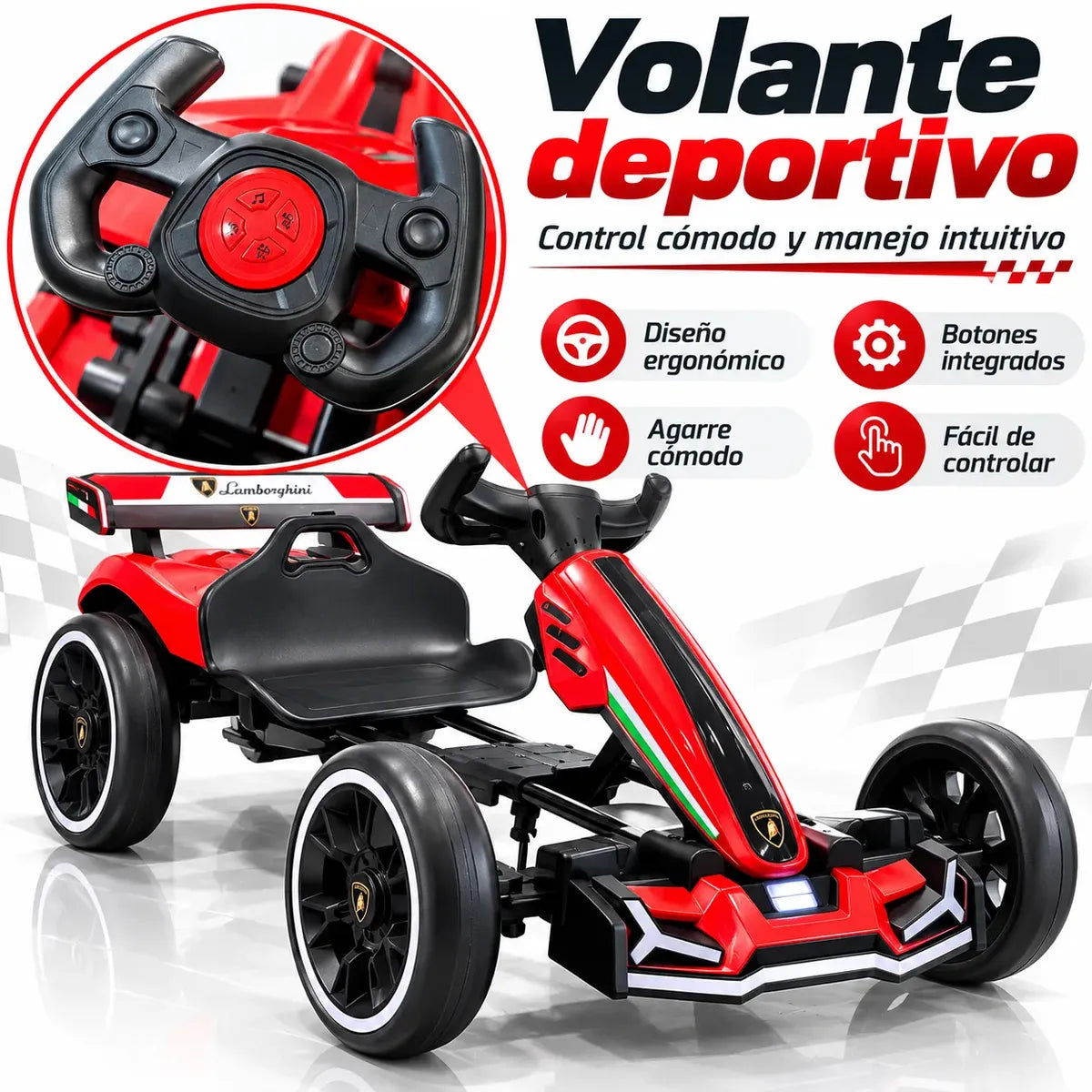 Go Kart Eléctrico para Niños GRANDE.    ENVÍO GRATIS