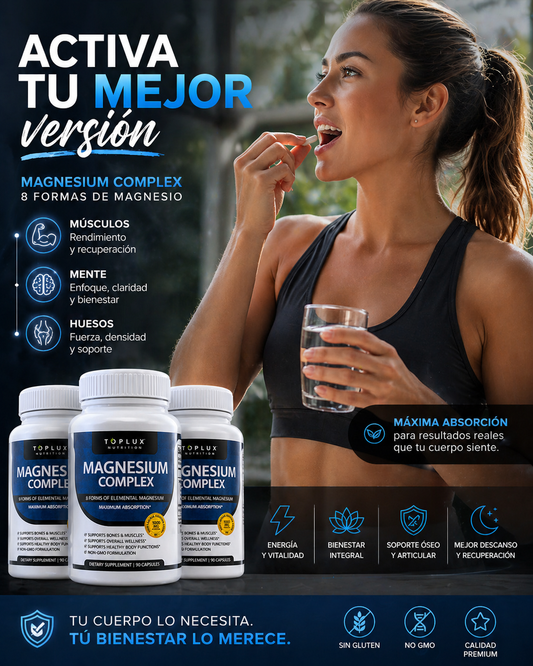 MAGNESIUM COMPLEX 90 CAPSULAS  X3. ENVIO GRATIS