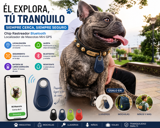 Localizador GPS Bluetooth para llaves y mascotas. ENVIO GRATIS