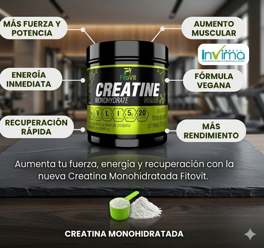 Creatina Monohidratada  300g FitoVit . ENVÍO GRATIS