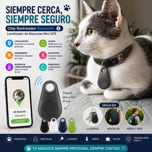 Localizador GPS Bluetooth para llaves y mascotas. ENVIO GRATIS