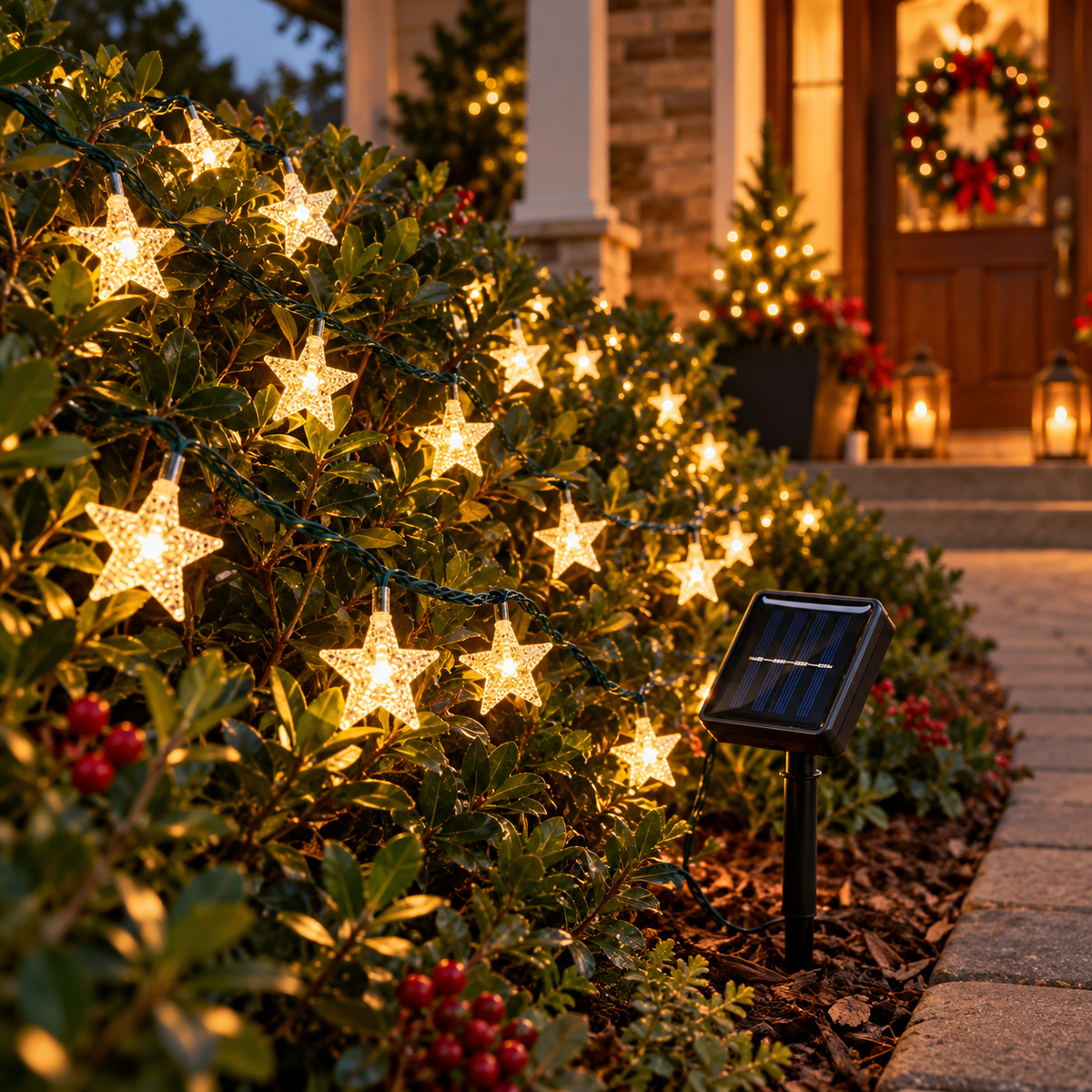 Instalacion Burbuja Estrellas Led Solar x 7.5M   ENVÍO GRATIS
