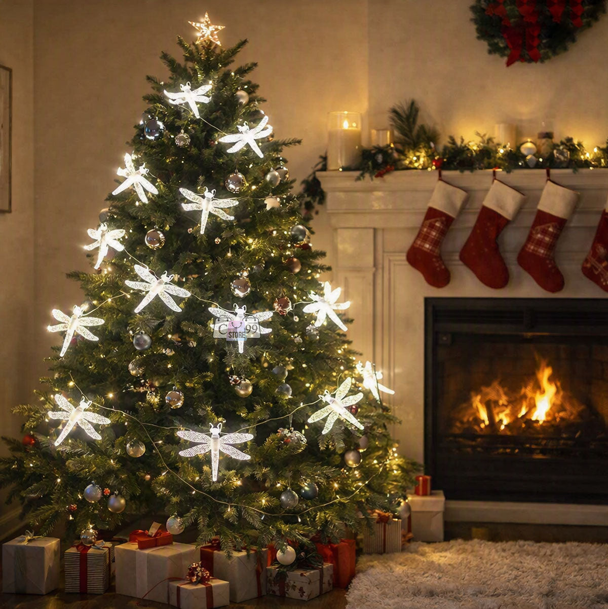 Luces Lineales De Libélula Navidad 5m.   ENVÍO GRATIS