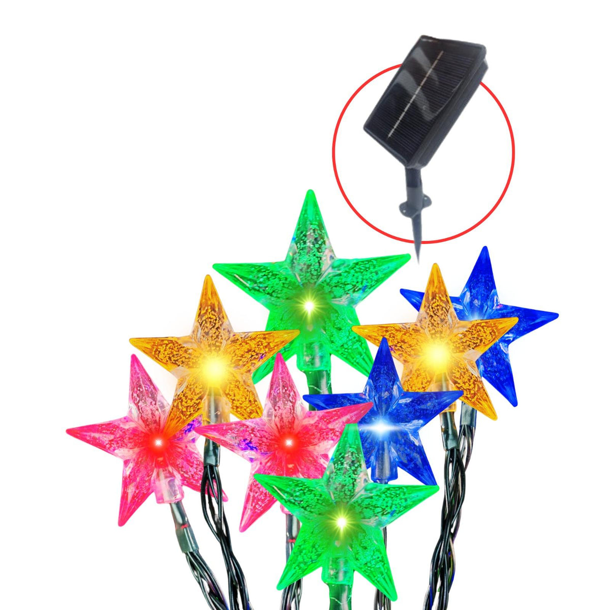 Instalacion Burbuja Estrellas Led Solar x 7.5M   ENVÍO GRATIS